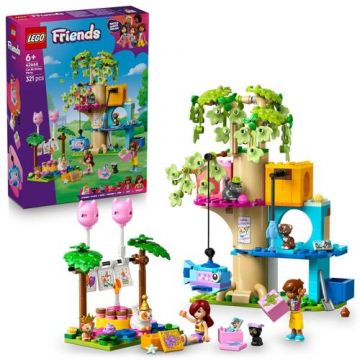 LEGO® Friends - Petrecere de ziua de nastere a pisicii si casuta in copac 42666, 321 piese