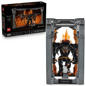 LEGO® Icons - Stapanul inelelor: Diorama pentru biblioteca cu un Balrog™ 10367, 1201 piese