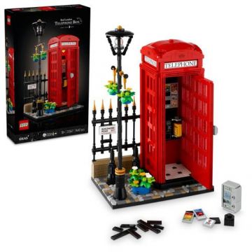 LEGO® Ideas - Cabina telefonica rosie din Londra 21347, 1460 piese
