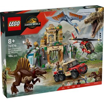 LEGO® Jurassic World - Misiune aeriana cu Spinosaurus si Quetzalcoatlus (76976)