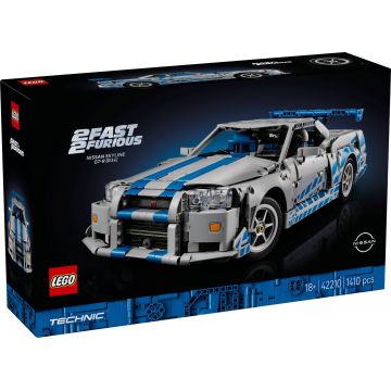 LEGO® Technic - Masina Nissan Skyline GT-R (R34) din Fast and Furios (42210)