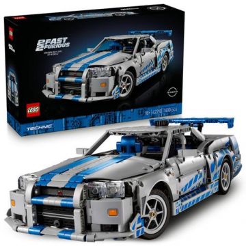 LEGO® Technic - Masina Nissan Skyline GT-R (R34) din Mai furios, mai iute 42210, 1410 piese