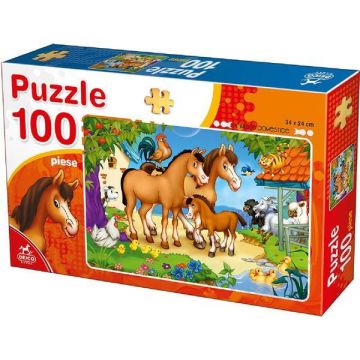 Puzzle 100. Animale domestice