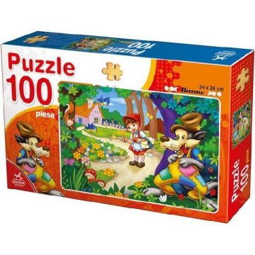 Puzzle 100. Basme: Scufita Rosie