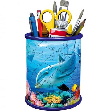 Puzzle 3D Delfin Suport Pixuri, 54 Piese