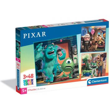 Puzzle Clementoni, Disney Pixar, 3 x 48 piese