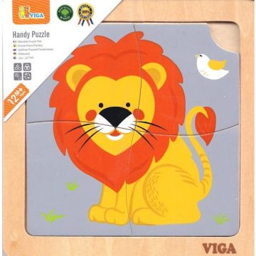 Puzzle din lemn: Leu