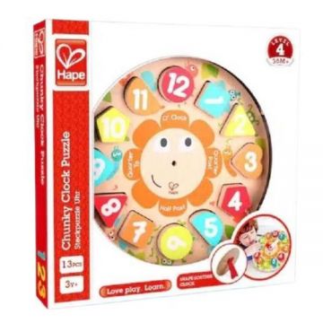 Puzzle lemn. Ceas
