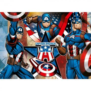 Ravensburger - Puzzle capitanul America 100 piese