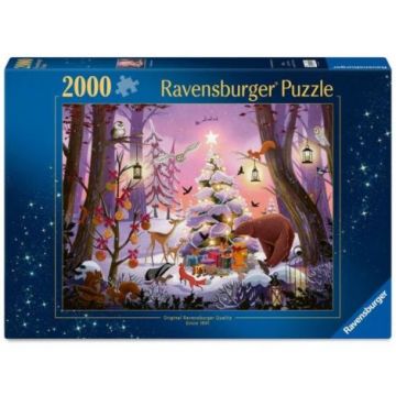 Ravensburger - Puzzle Craciunul in padure 2000 piese