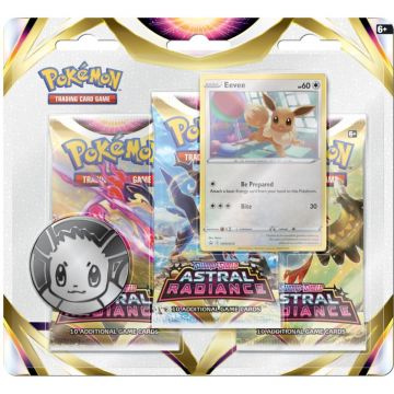 Set 31 cartonase Pokemon TCG, Sword and Shield, Astral Radiance 3 Sleeved Booster