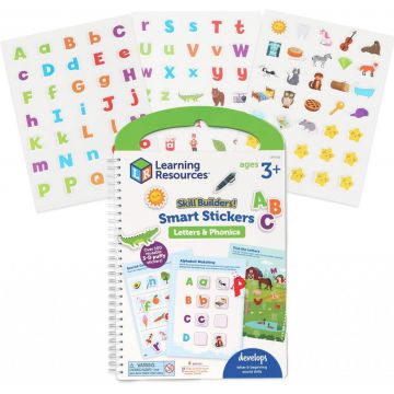 Set activitati educative cu abtibilduri  - Litere si sunete (lb.engleza)