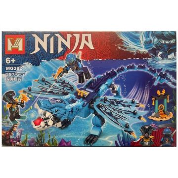 Set de constructie Mg Ninjago, Dragonul din Adancuri, 397 piese tip lego