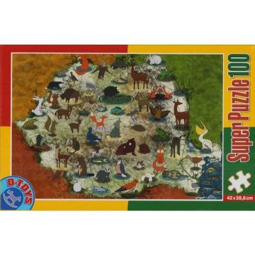 Super Puzzle 100: Animale din Romania