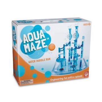 Aqua maze twist, joc de constructie traseu cu bile si apa