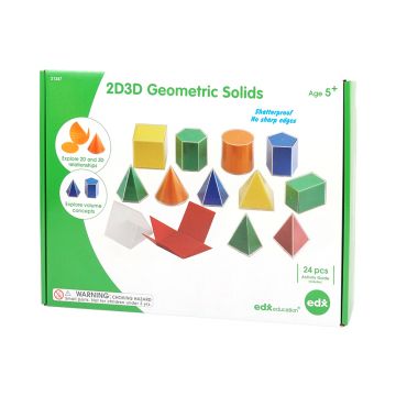 Forme geometrice pliante - 24 piese 2D si 3D