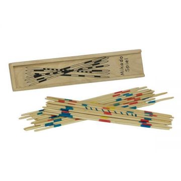 Joc Marocco / Mikado, cutie lemn, negru, instructiuni in limba romana