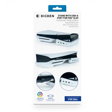 Joc NACON S.A. PLAYSTATION 5 SLIM HORIZONTAL STAND WITH USB-A PORT - PlayStation 5