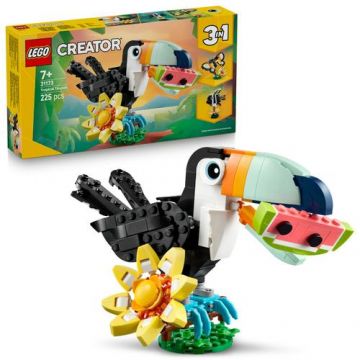 LEGO® Creator 3 in 1 - Animale salbatice: Tucan tropical 31173, 225 piese