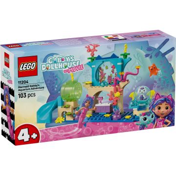 LEGO® Gabby's Dollhouse - Aventurile in acvariu ale sirenei Gabby (11204)