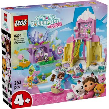LEGO® Gabby's Dollhouse - Muntele de dulciuri si gradina Miau-Zanei (11205)