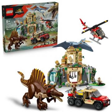 LEGO® Jurassic World - Misiune aeriana cu Spinosaurus si Quetzalcoatlus 76976, 984 piese