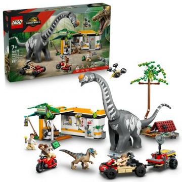 LEGO® Jurassic World - Misiune de urmarire a unui Velociraptor si a unui Titanosaurus 76973, 582 piese