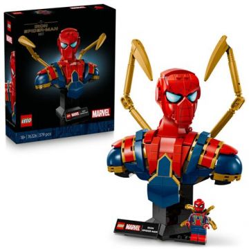 LEGO® Marvel - Bustul lui Iron Spider-Man 76326, 379 piese