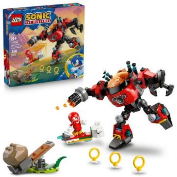 LEGO® Sonic - Knuckles vs. Dr. Eggman si robotul Egg Crusher 77005, 350 piese