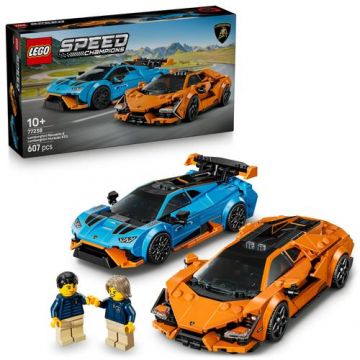 LEGO® Speed Champions - Lamborghini Revuelto si Huracán STO 77238, 607 piese