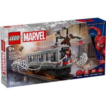 LEGO® Super Heroes - Lupta de pe acoperisul trenului dintre Omul-Paianjen si Doc Ock (76321)