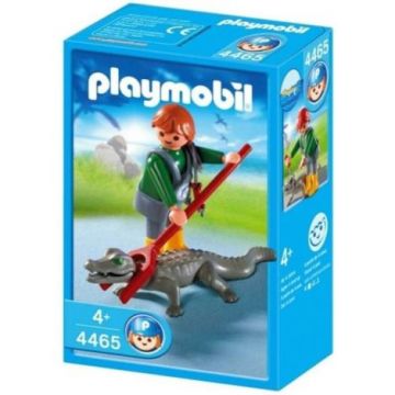 Playmobil - Ingrijitor zoo cu crocodil