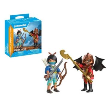 Playmobil - Set 2 figurine cavaler Novelmore si bandit Burnham