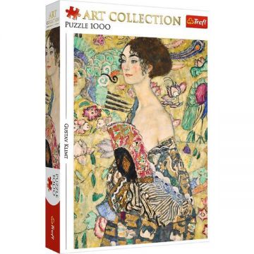 Puzzle 1000. Gustav Klimt: Doamna cu evantai