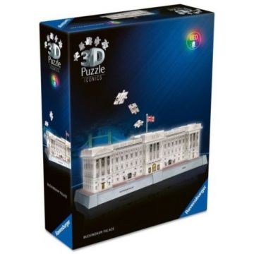 Ravensburger - Puzzle 3D iconic Palatul Buckingham cu LED 216 piese model de colectie in miniatura Ravensburger - Puzzle 3D iconic Palatul Buckingham cu LED 216 piese model de colectie in miniatura