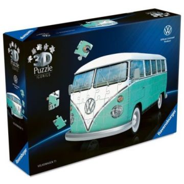 Ravensburger - Puzzle 3D iconic Volkswagen T1 162 piese model de colectie