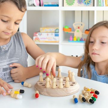 Sah cu memorie din lemn Taeda InnovaGoods 26 Piese
