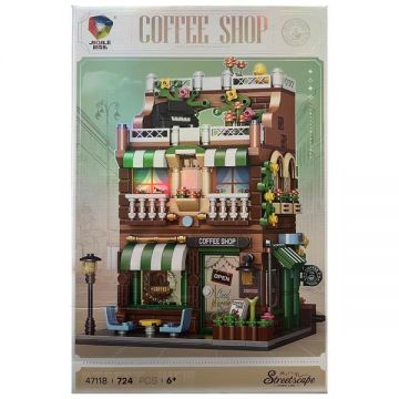 Set de constructie Streetscape, Coffee Shop, 724 piese