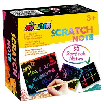 Set de razuit, Avenir, Scratch Notes, 50 de cartonase