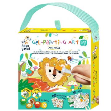 Set portabil de pictura cu gel, Avenir, Haku Yoka, Animale