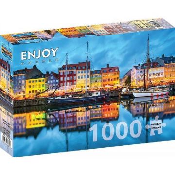 Copenhagen Old Harbor - Puzzle 1000 Piese Enjoy