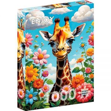 Cute Giraffe - Puzzle 1000 Piese Enjoy