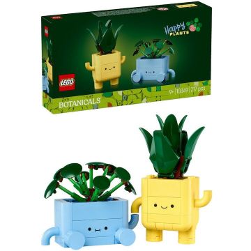 LEGO® Jucarie LEGO® Botanicals, Plante fericite 10349, 217 piese, 9 ani+