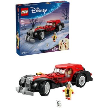 LEGO® Jucarie LEGO® Disney Classic, Masina Cruellei De Vil 43277, 378 piese, 9 ani+