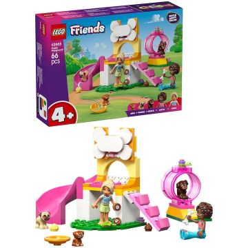 LEGO® Jucarie LEGO® Friends, Loc de joaca pentru catelusi 42665, 66 piese, 4 ani+