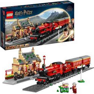 LEGO® Jucarie LEGO® Harry Potter TM - Expresul Hogwarts™ si gara din Hogsmeade™ 76423, 1074 piese, 8 ani+