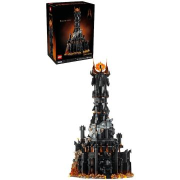 LEGO® Jucarie LEGO® Icons, Stapanul inelelor: Barad-dur™ 10333, 5471 piese, 18 ani+