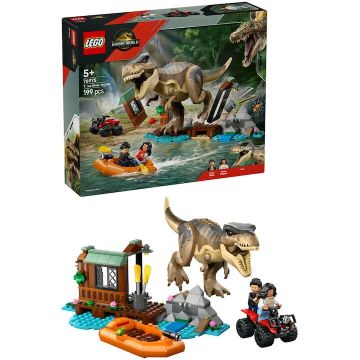 LEGO® Jucarie LEGO® Jurassic World, Evadare pe rau din calea unui T. rex 76975, 199 piese, 5 ani+