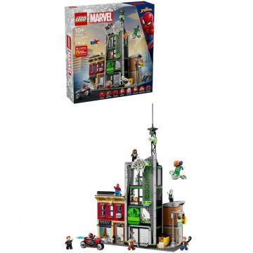 LEGO® Jucarie LEGO® Marvel, Omul-Paianjen vs Oscorp 76324, 808 piese, 10 ani+