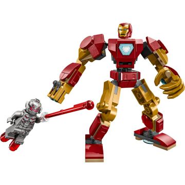 LEGO® Jucarie LEGO MARVEL, Robotul Iron Man vs. Ultron, 101 piese, 6 ani+